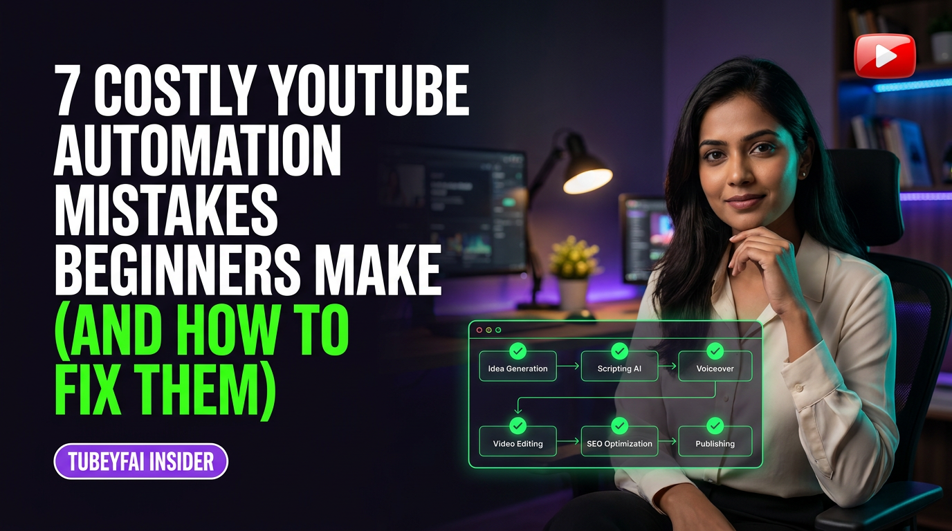 7 Costly YouTube Automation Mistakes Beginners Make (And How to Fix Them)