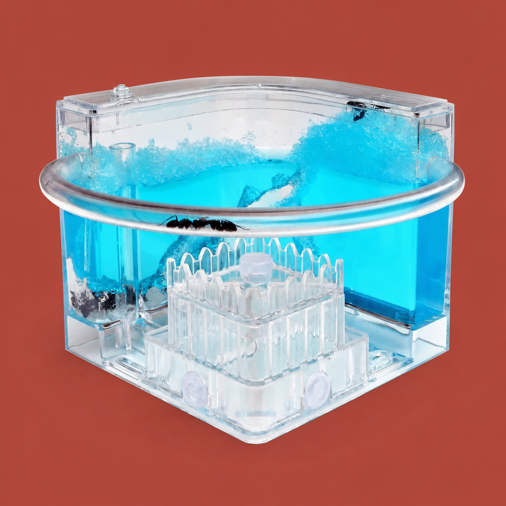 Sand, acrylic, and smart ant architecture