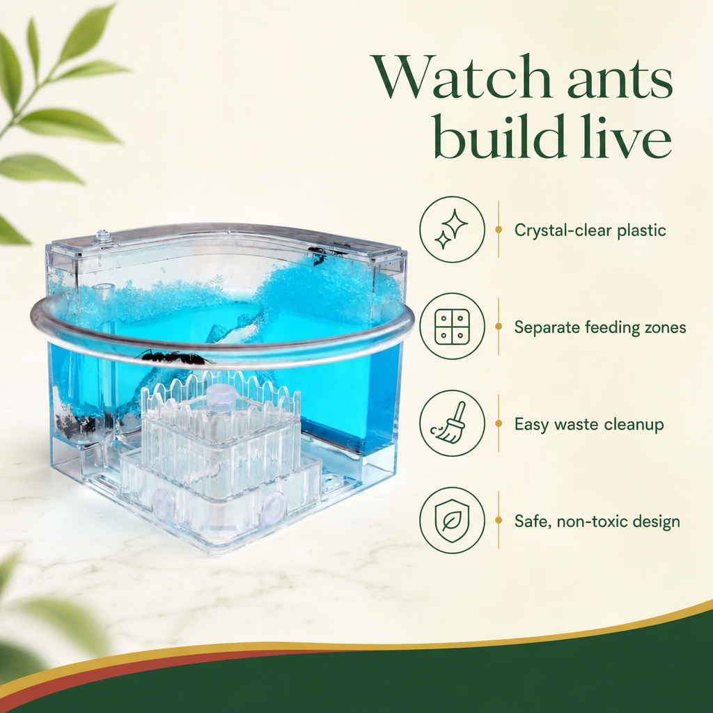 A real ant city, right on your desk