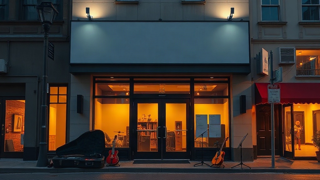 An image evoking a compact concert hall setting for an international collaborative performance