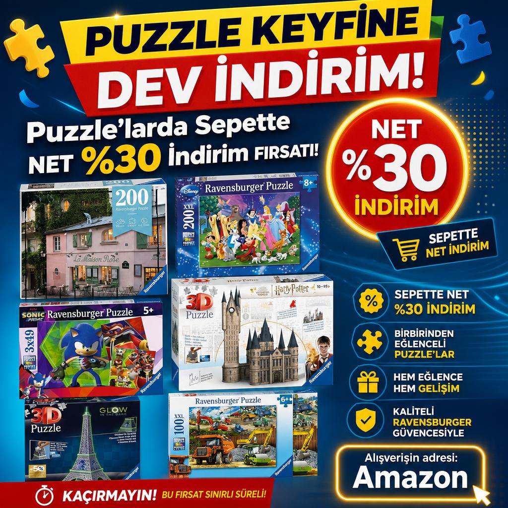 Puzzle'larda Sepette NET  %30 İndirim FIRSATI!