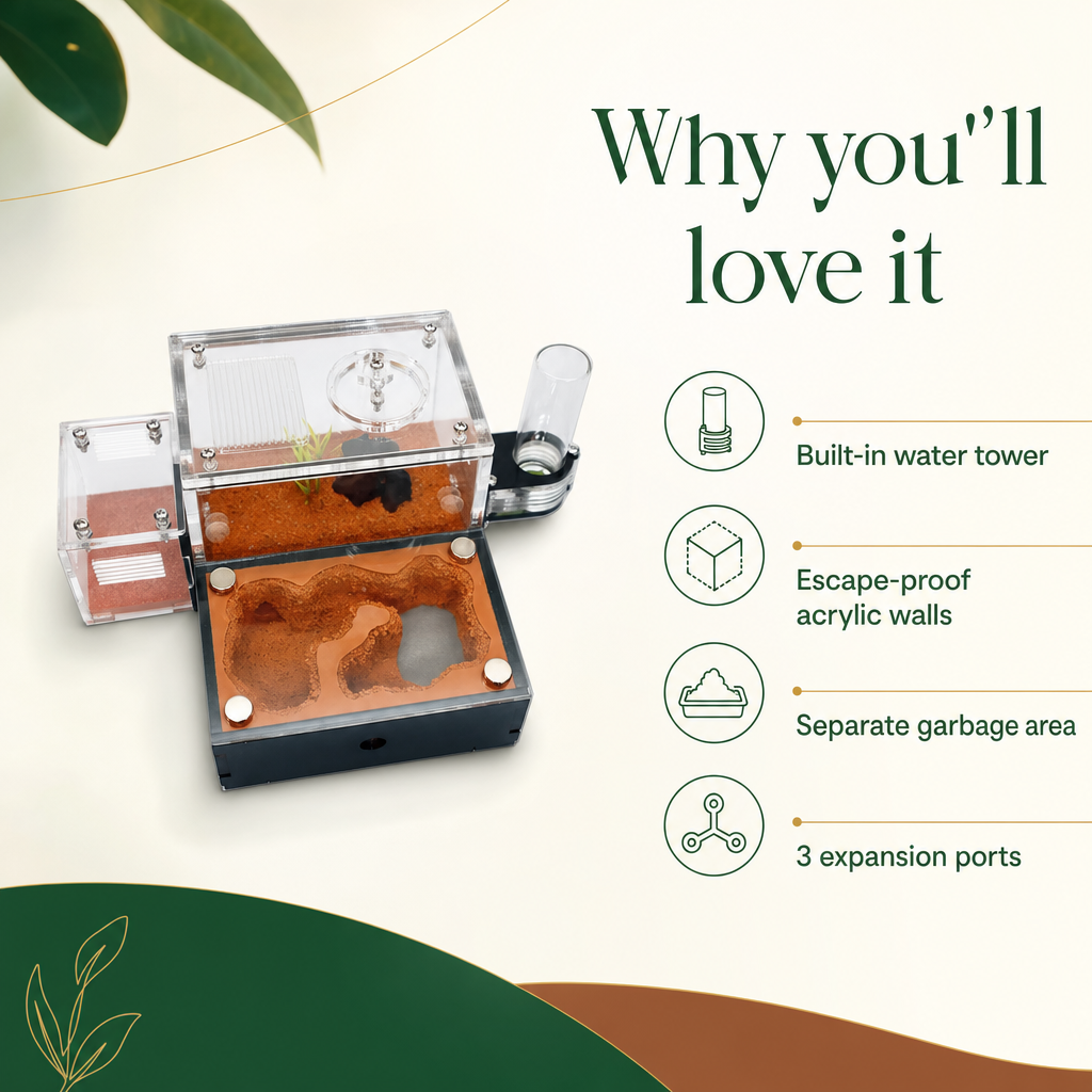 A concrete city your ants will actually use