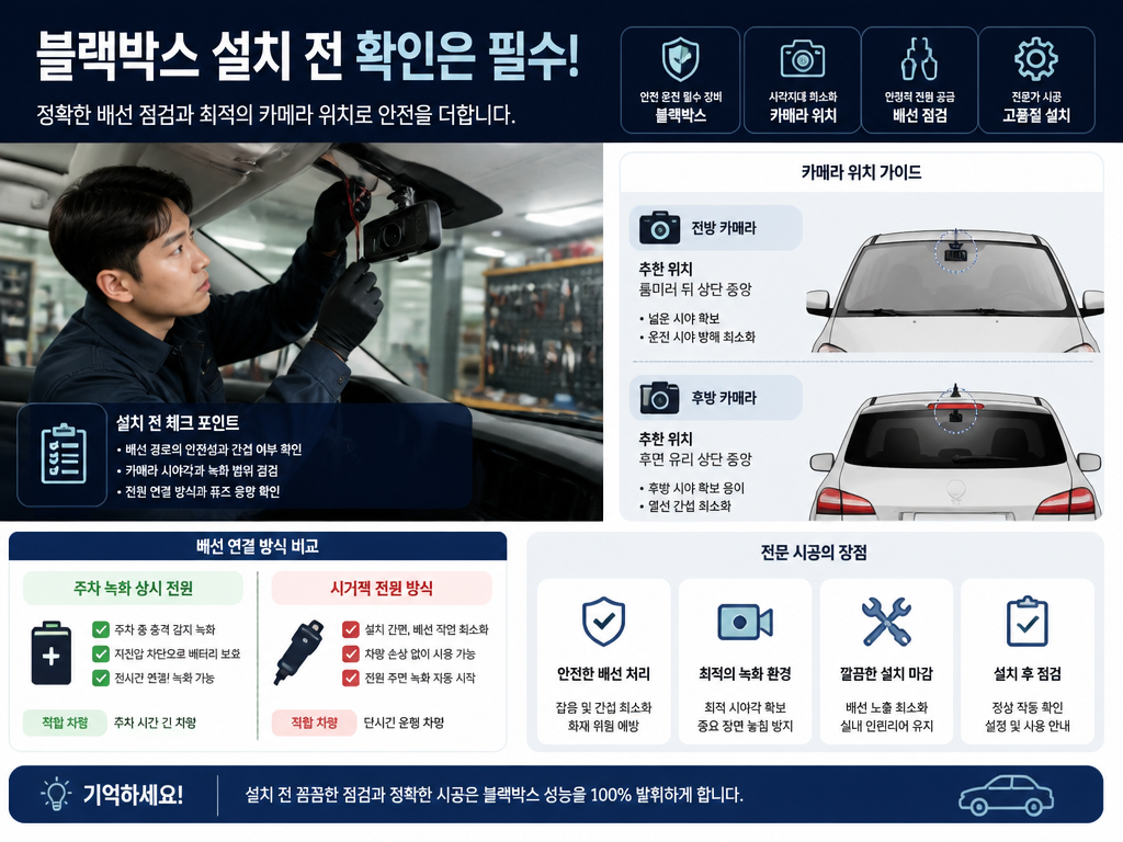 블랙박스 장착 순서, 매장 방문 전 알아두면 달라지는 
