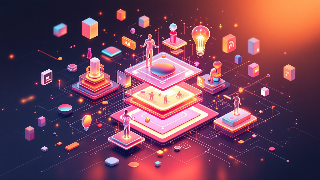 Futuristic AI interface showcasing innovative tools for small business growth in 2026