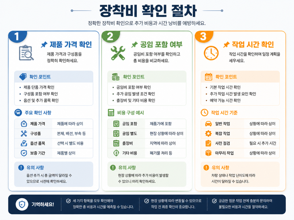 블랙박스 견적, 공임 분리 여부 모르면 손해 보는 구조