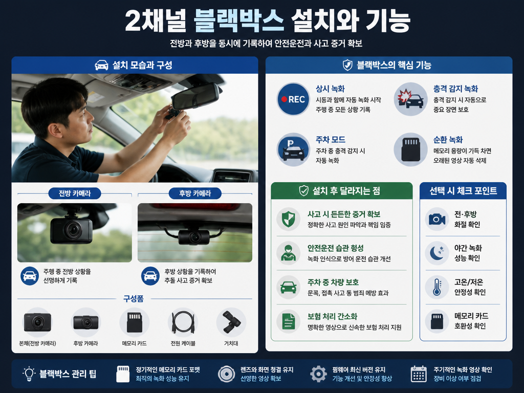 블랙박스 견적, 공임 분리 여부 모르면 손해 보는 구조