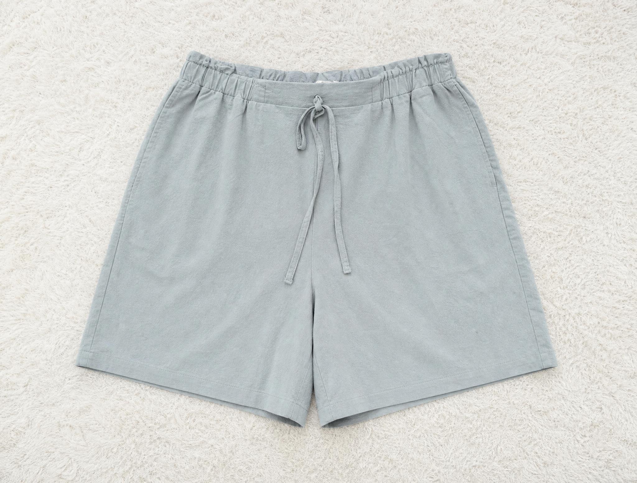 Sage Green Casual Drawstring Shorts – Relaxed Fit, Very Good