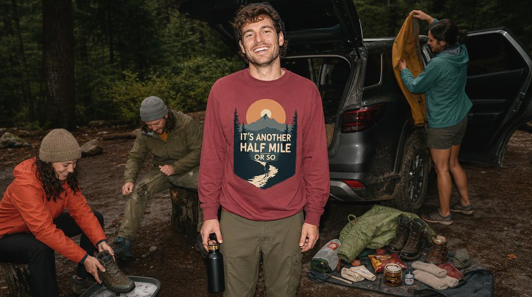Minimalist sustainable hiking wardrobe