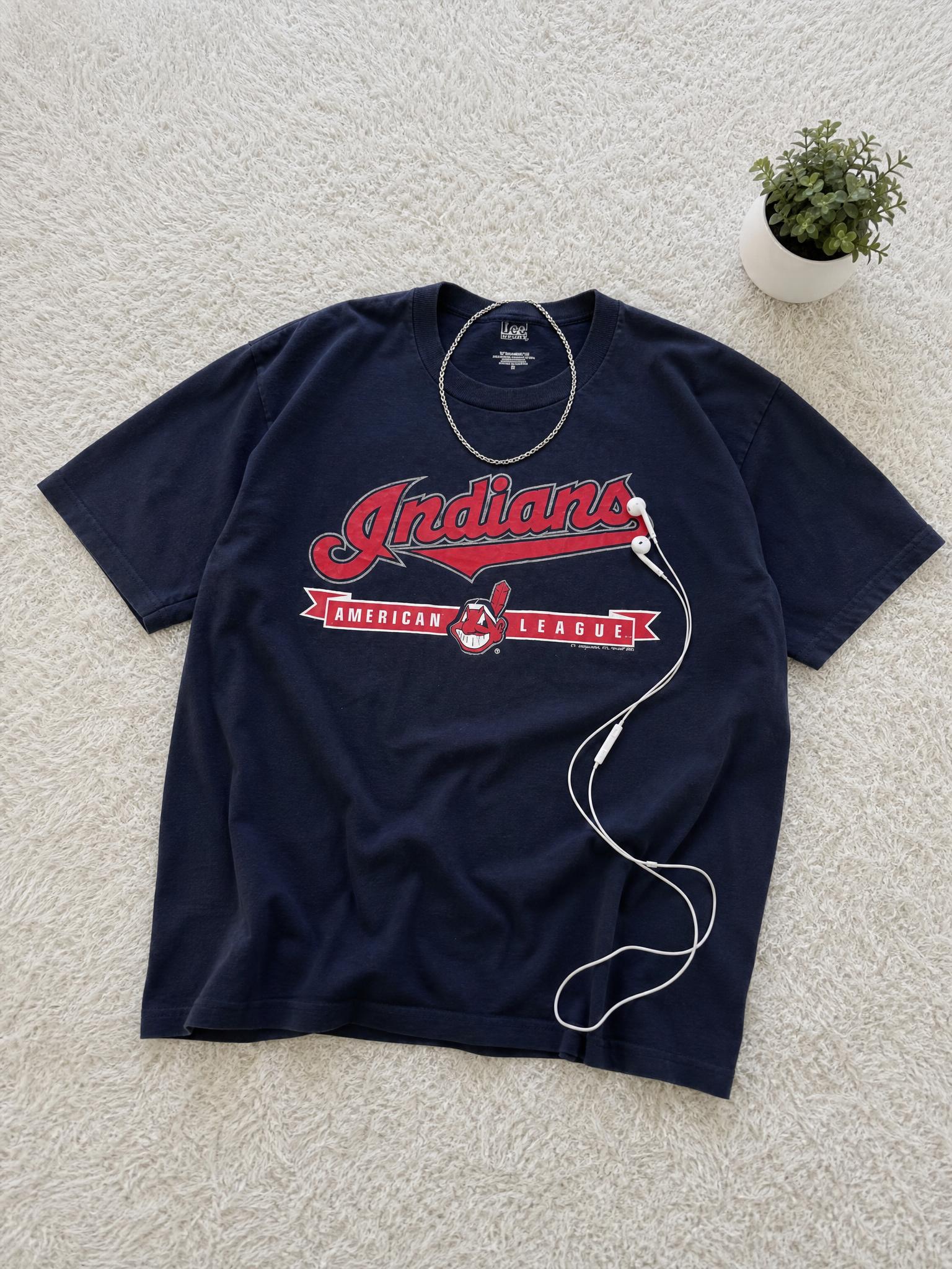 Cleveland Indians American League Graphic T-Shirt Size M