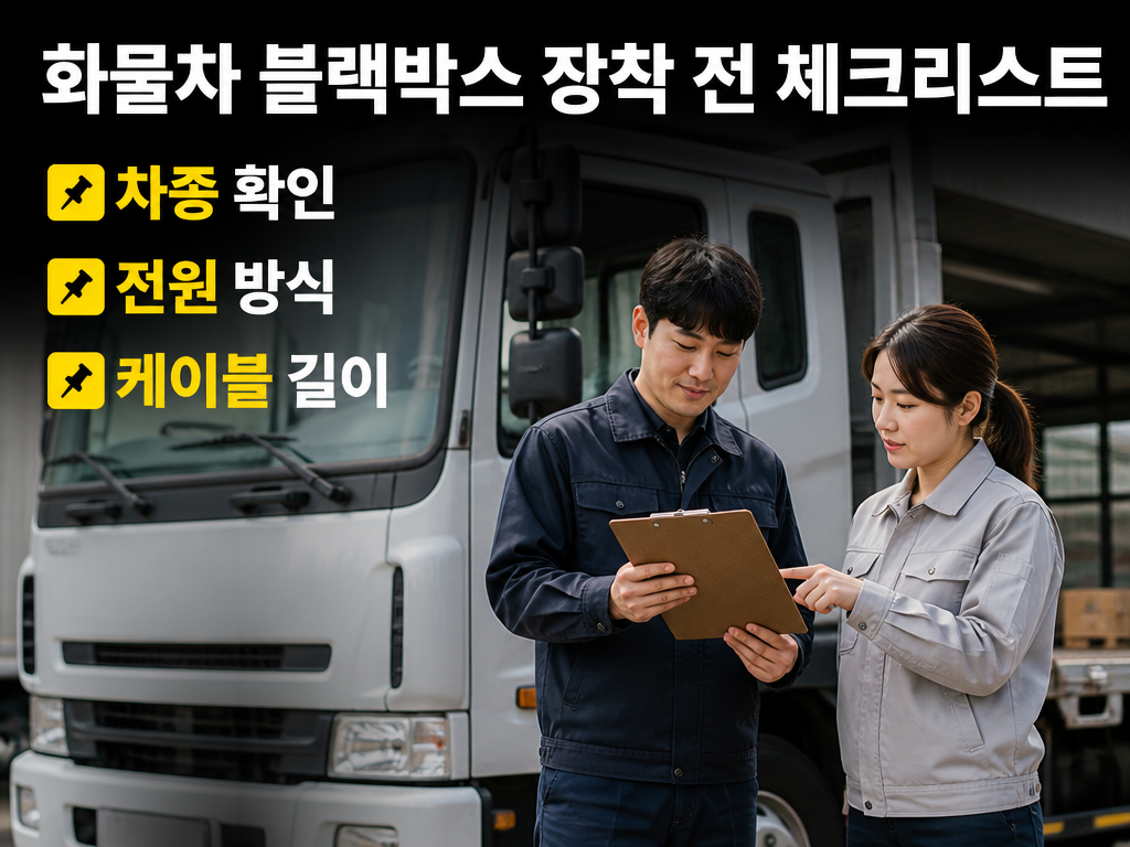 화물차 블랙박스, 승용차용 그대로 써도 된다는 오해
