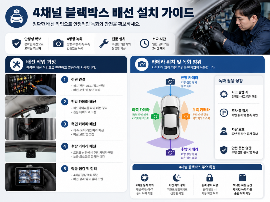 4채널 블랙박스 가격, 채널 수마다 얼마나 차이 나나