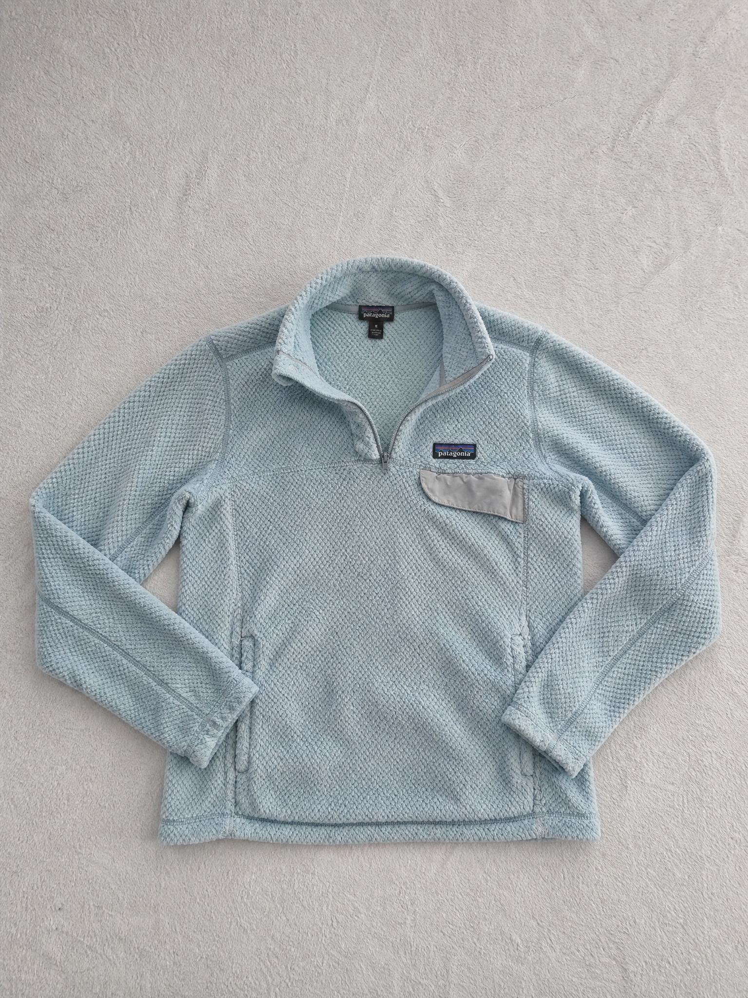 Patagonia Light Blue Fleece Quarter-Zip Pullover