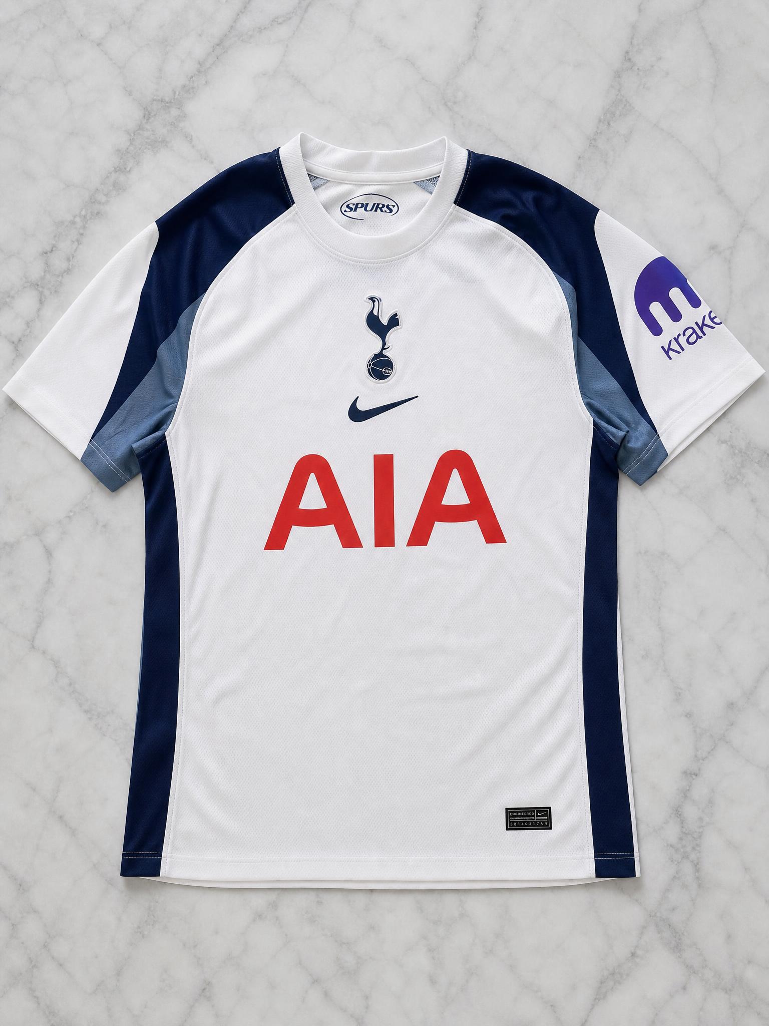 Nike Tottenham Hotspur football shirt white AIA sponsor