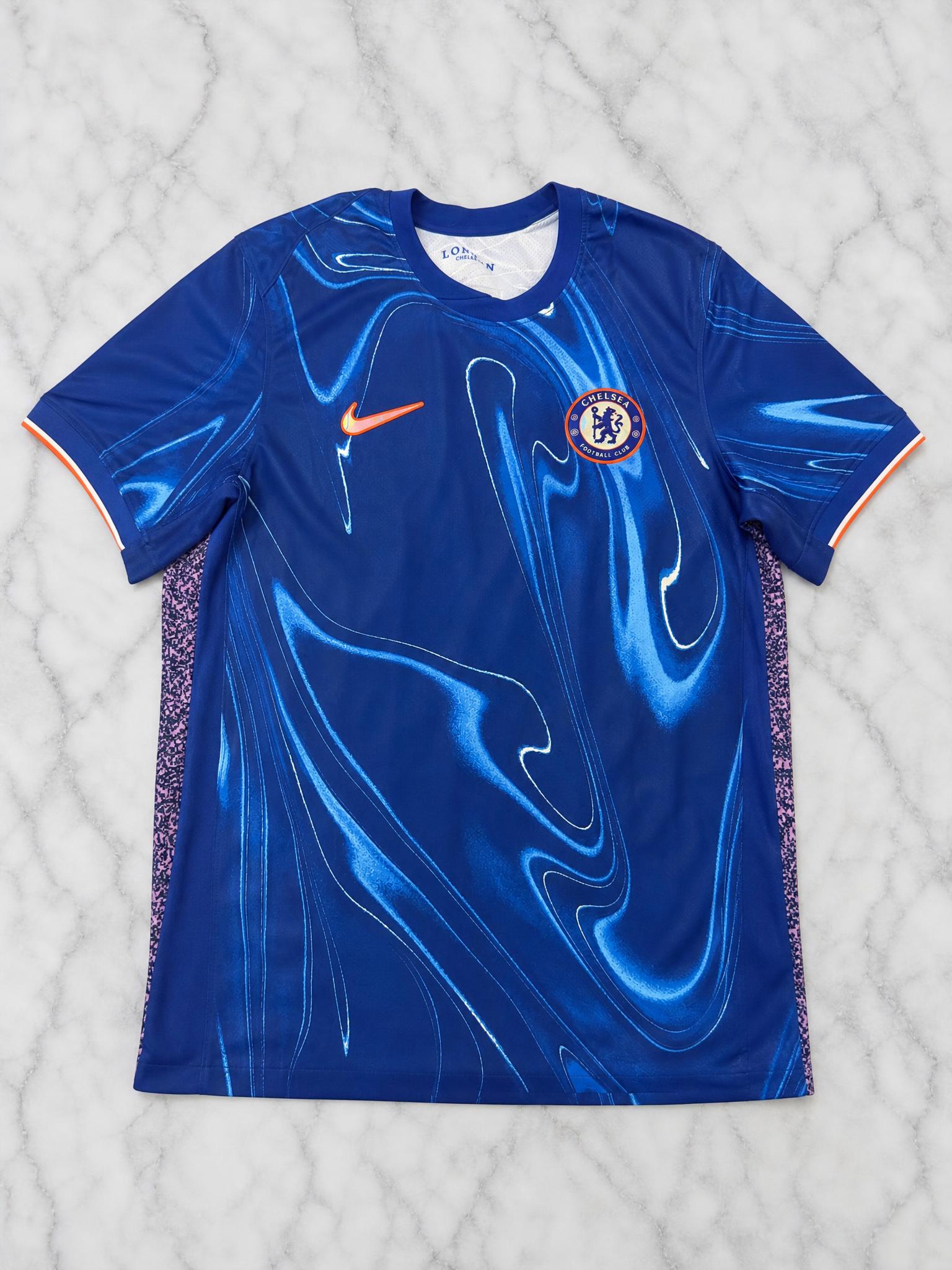 Nike Chelsea FC Football Shirt Navy Blue Abstract Print