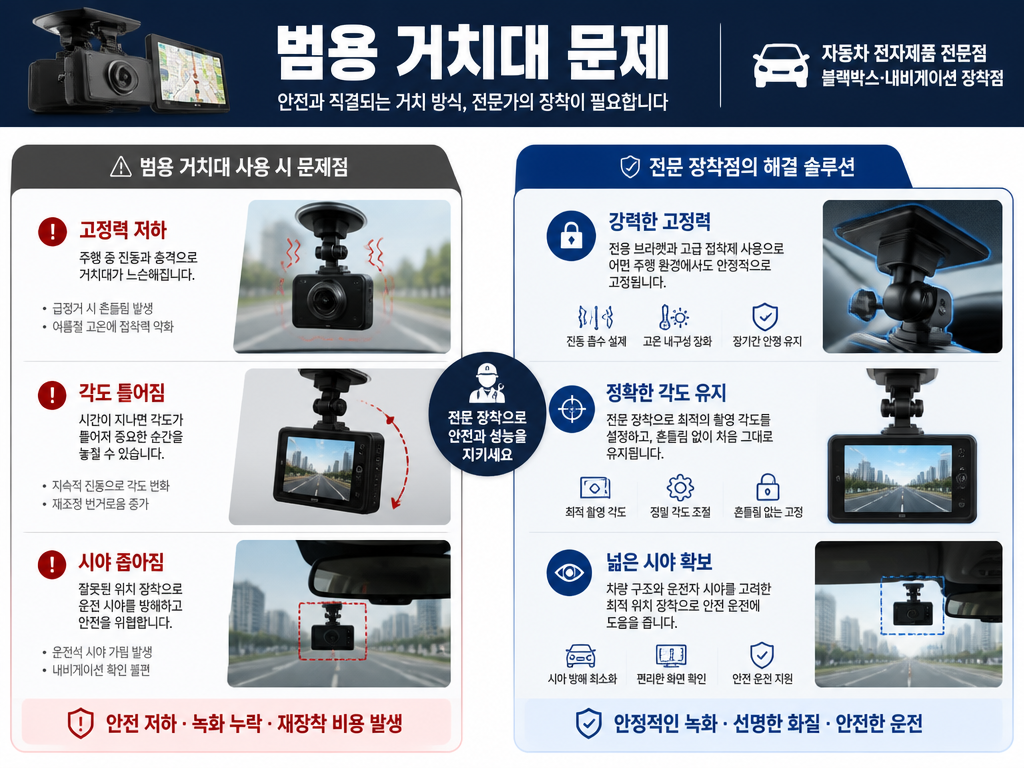 그랜저 블랙박스 장착에서 거치대 선택이 먼저인 이유