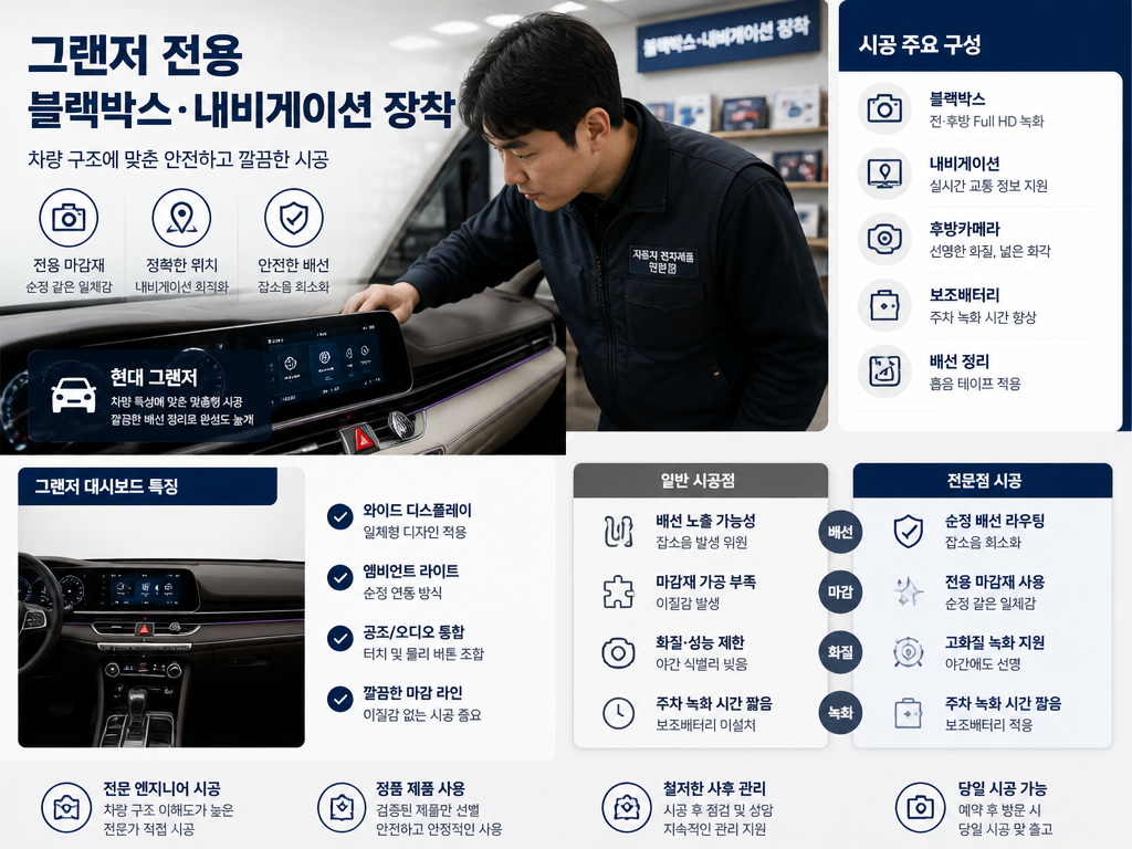 그랜저 블랙박스 장착에서 거치대 선택이 먼저인 이유