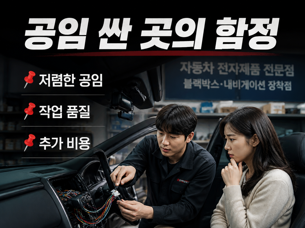 내비게이션 공임, 싼 곳 고르기 전에 따져야 할 것