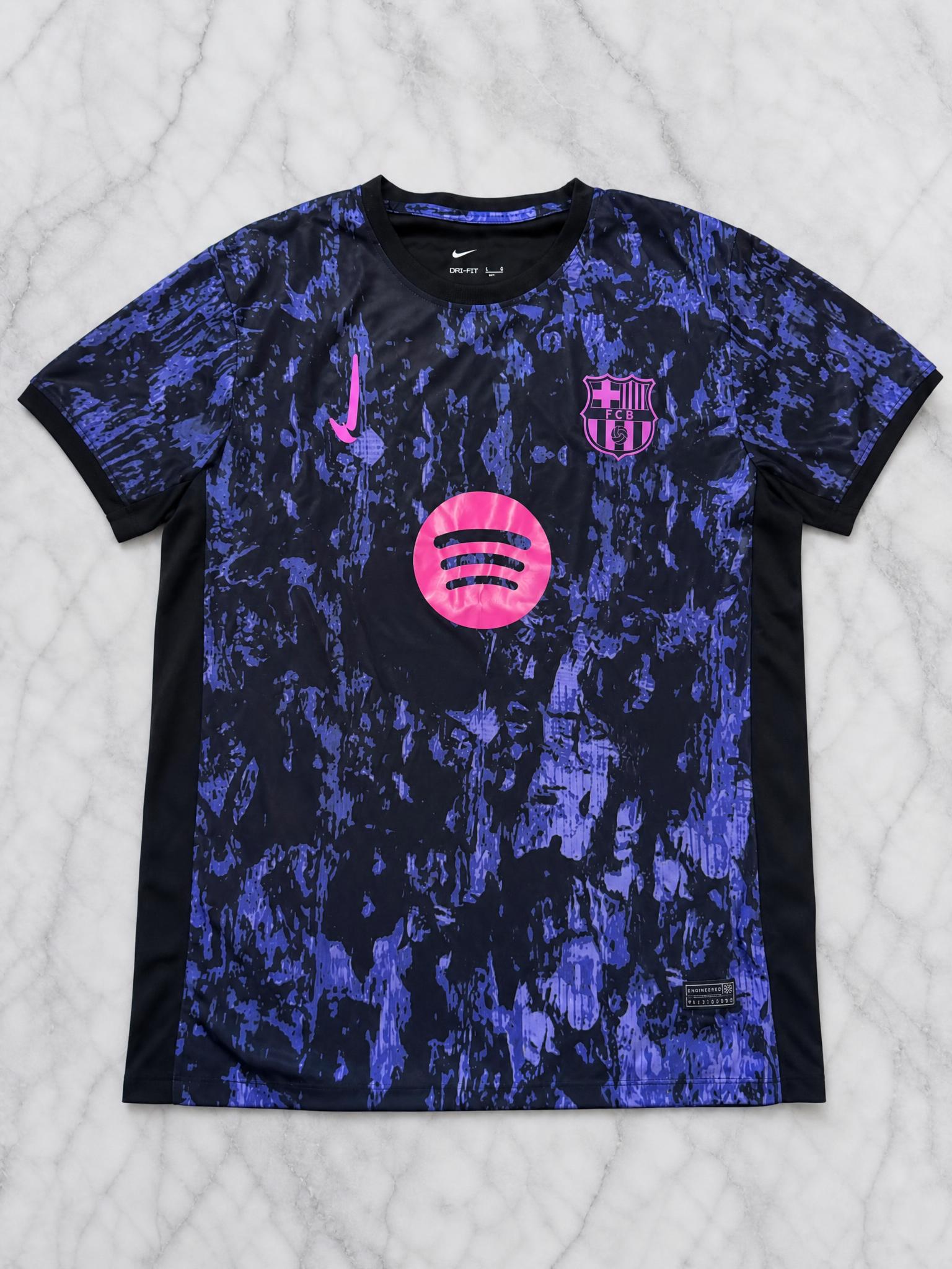 Nike FC Barcelona Dri-FIT Training Top Black Blue Pink L
