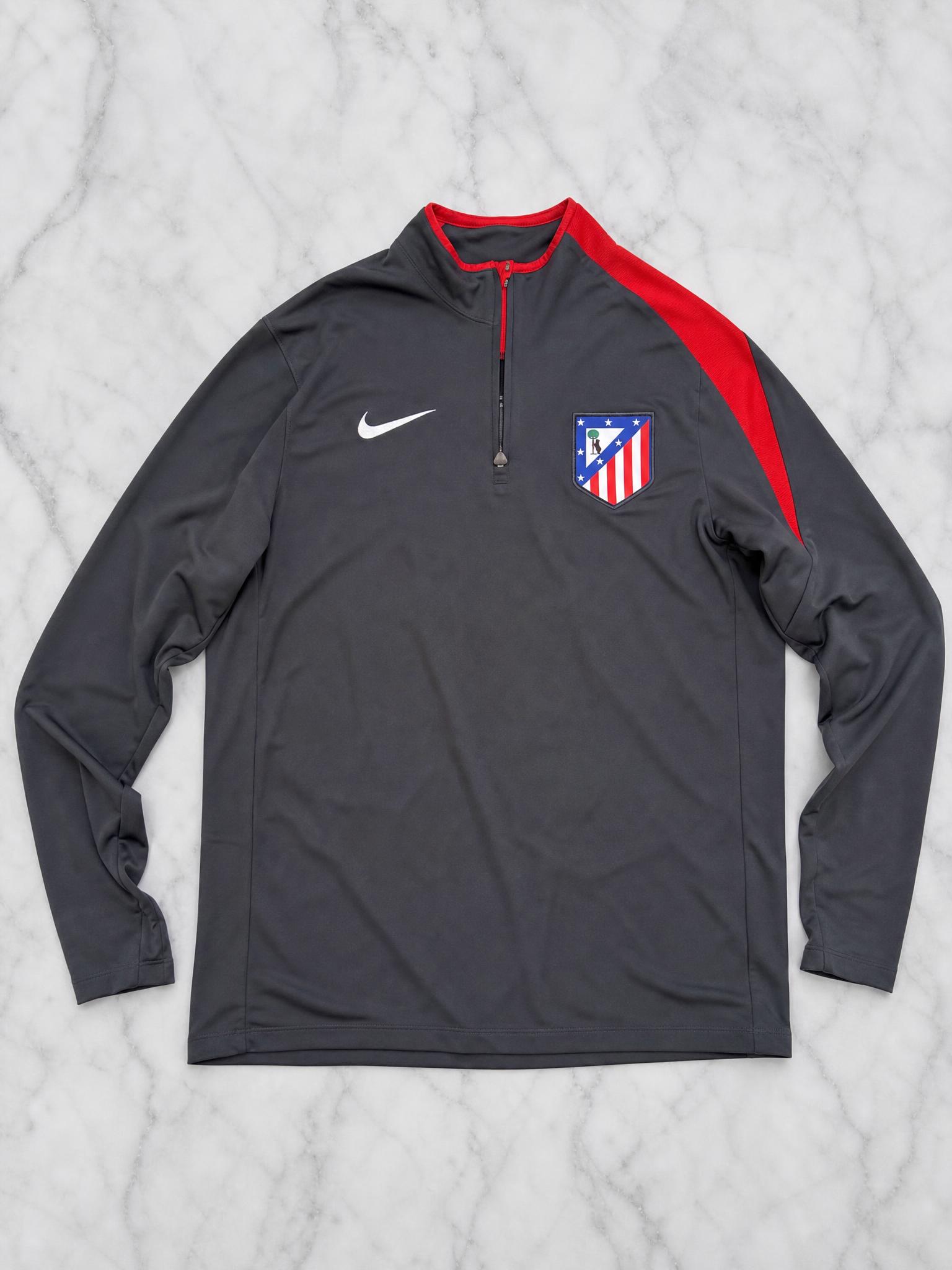 Nike Atlético Madrid Football Training Top Black Red Very Good