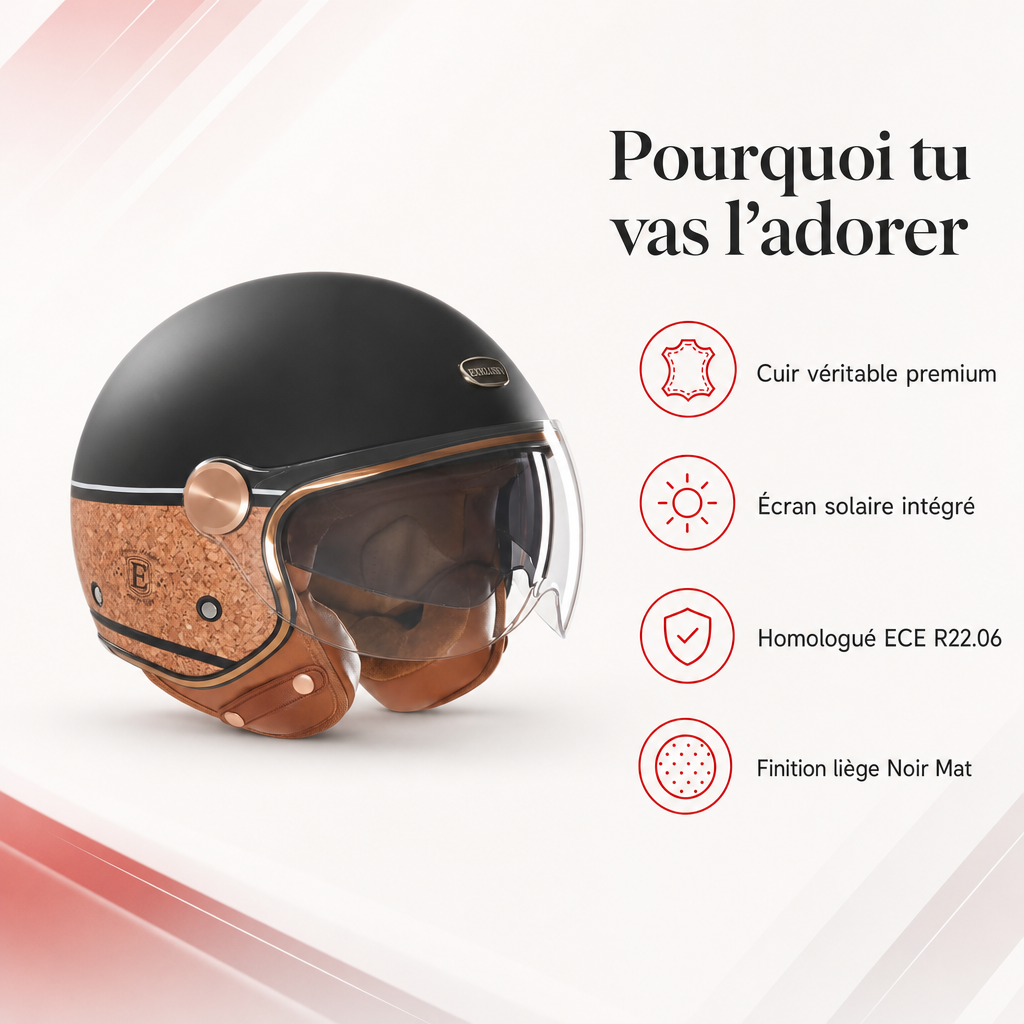 Un casque jet qui assume son caractère