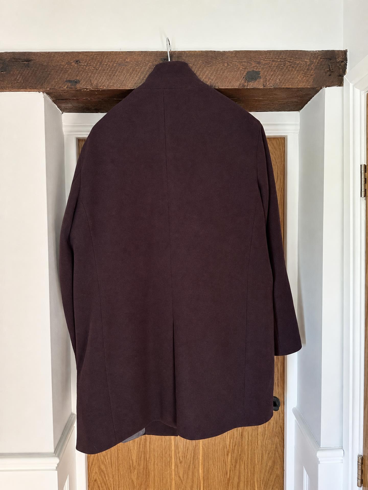 Burgundy tailored blazer jacket – classic fit