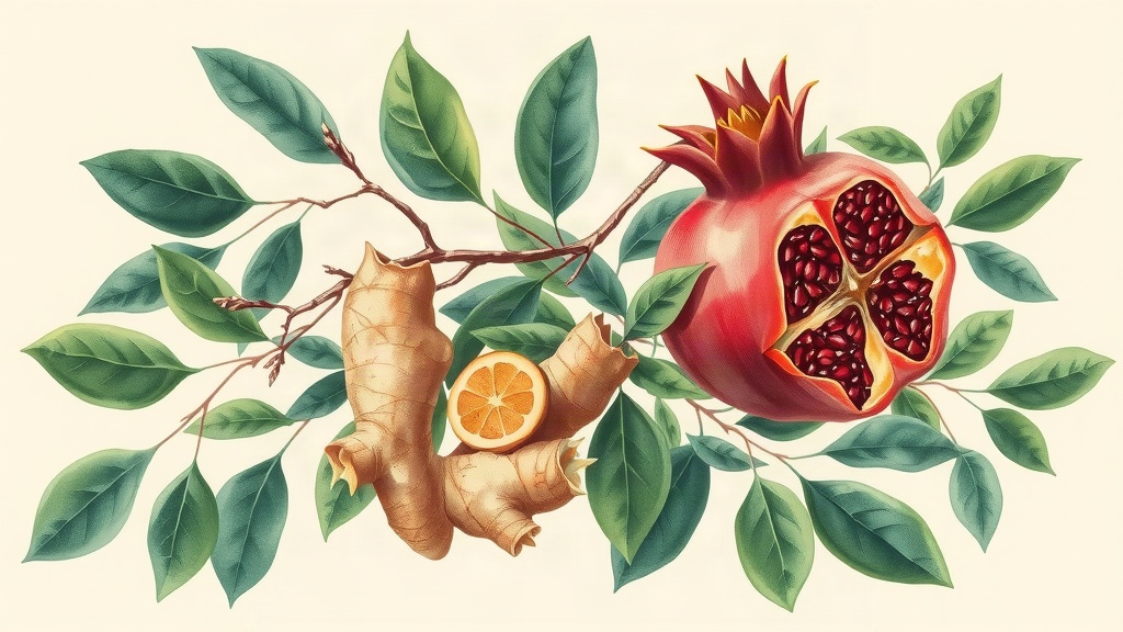 Romã e Gengibre: Infusão Natural para Imunidade