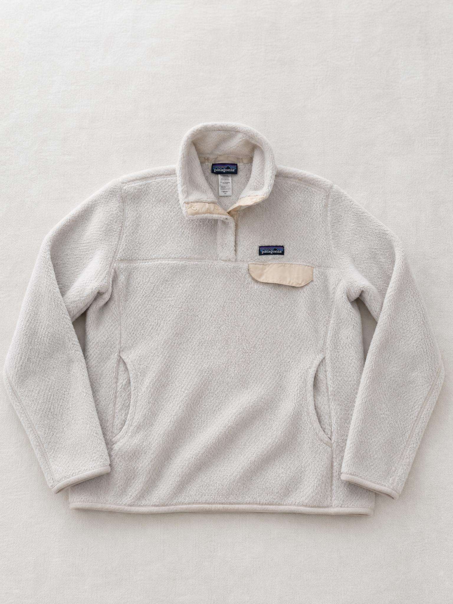 Patagonia Women’s Cream Snap-T Fleece Pullover Very Good