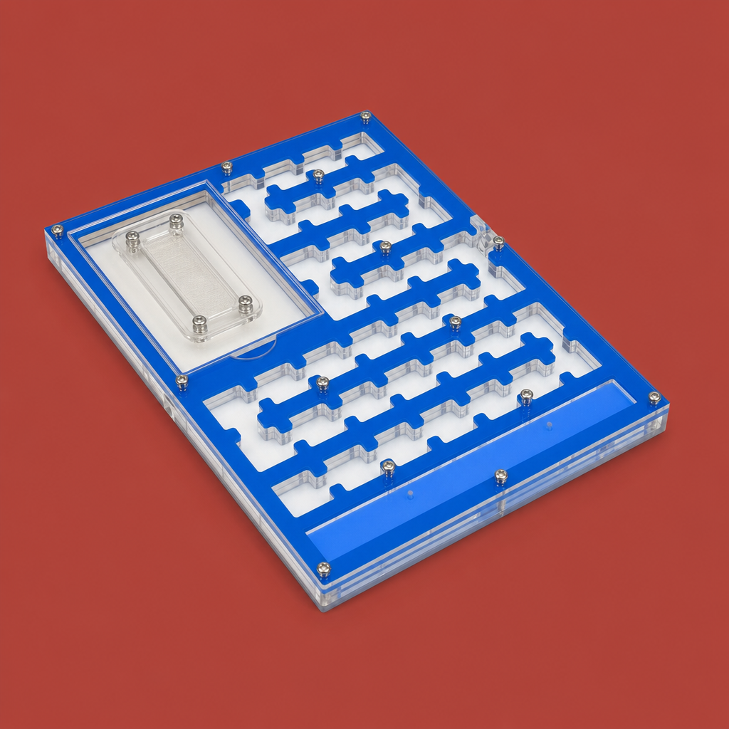 Clear Acrylic, Two Dedicated Zones, Zero Guesswork