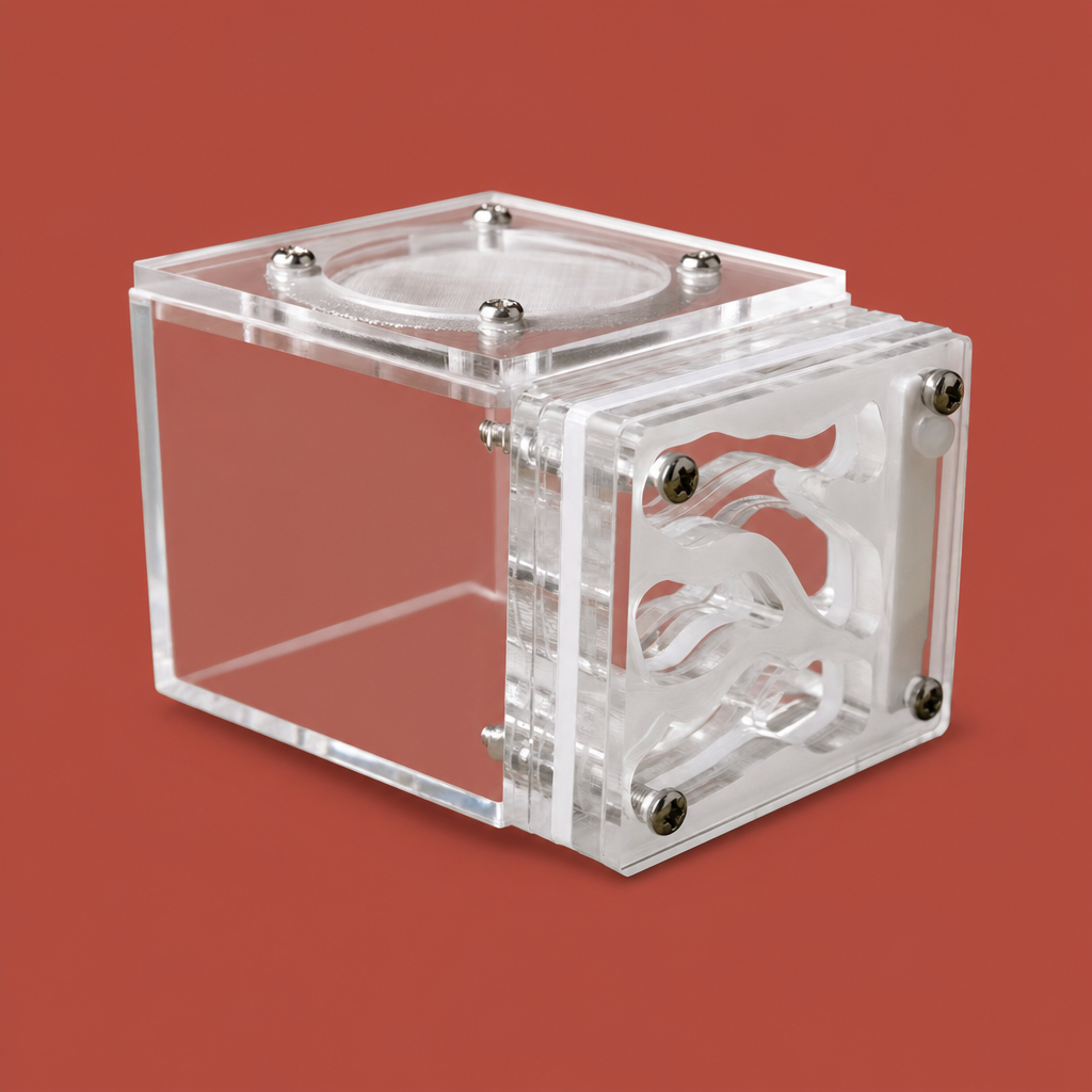Clear Acrylic, 3D Structure, 5 Color Options