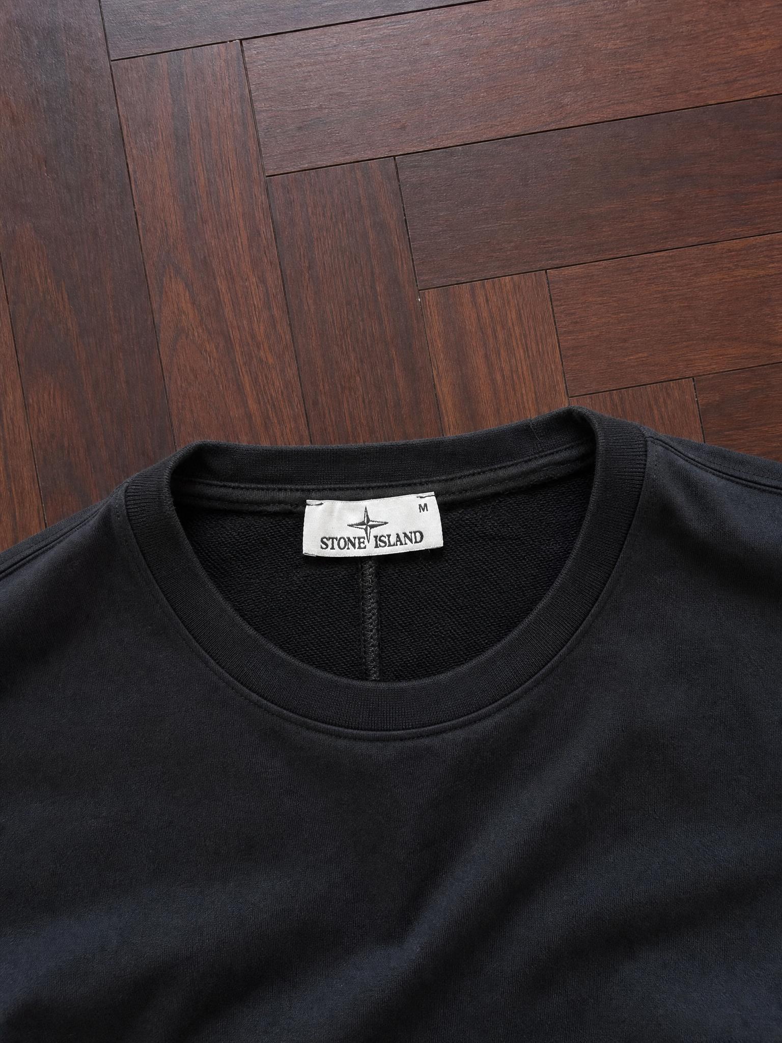 Stone Island Black Crewneck Sweatshirt Size M
