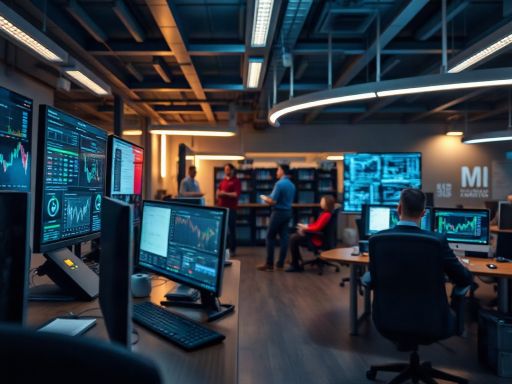 Illustration of real-time data feeds transforming AI-driven financial modeling strategies