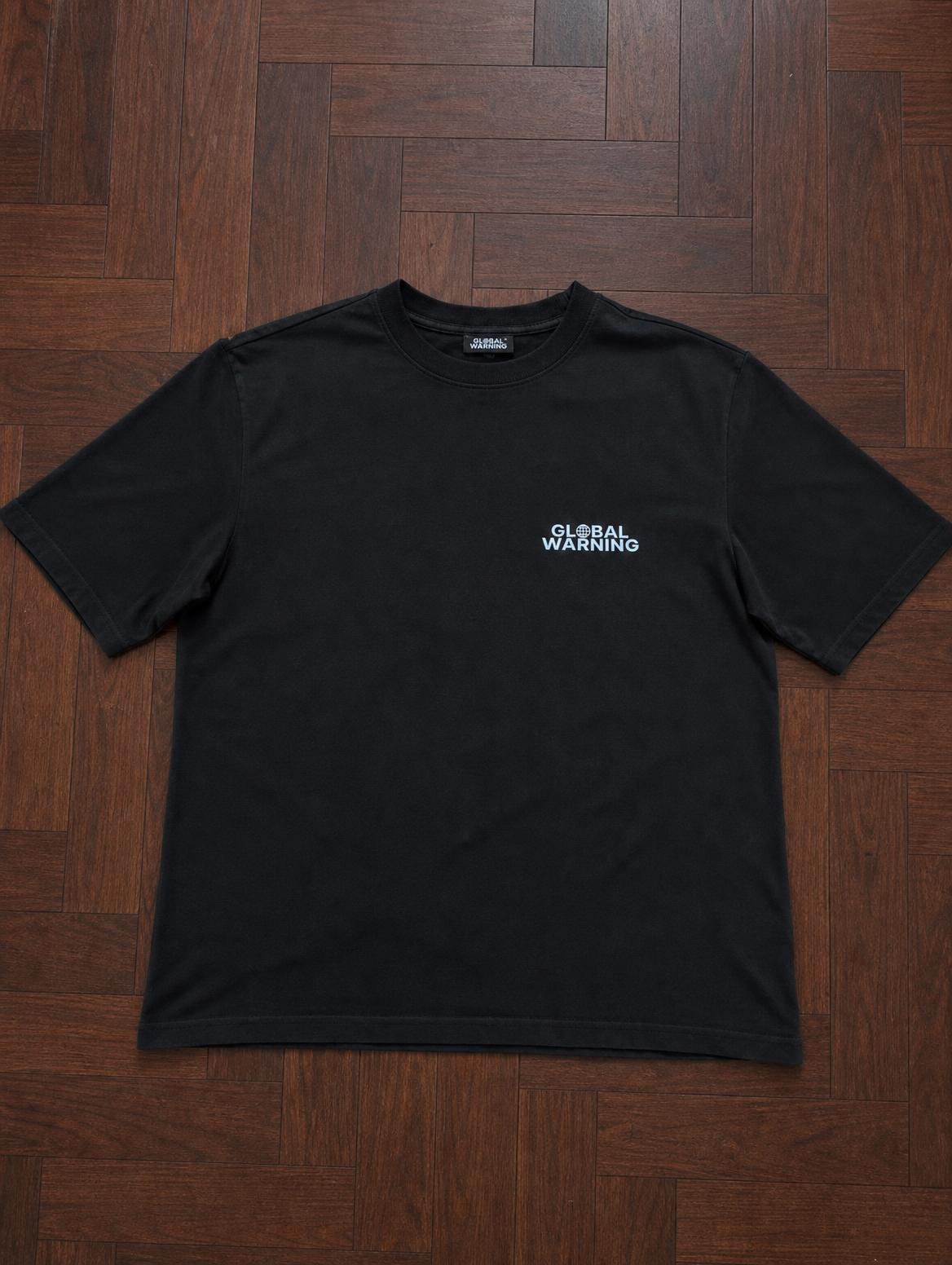 Global Warning black logo T-shirt – very good condition