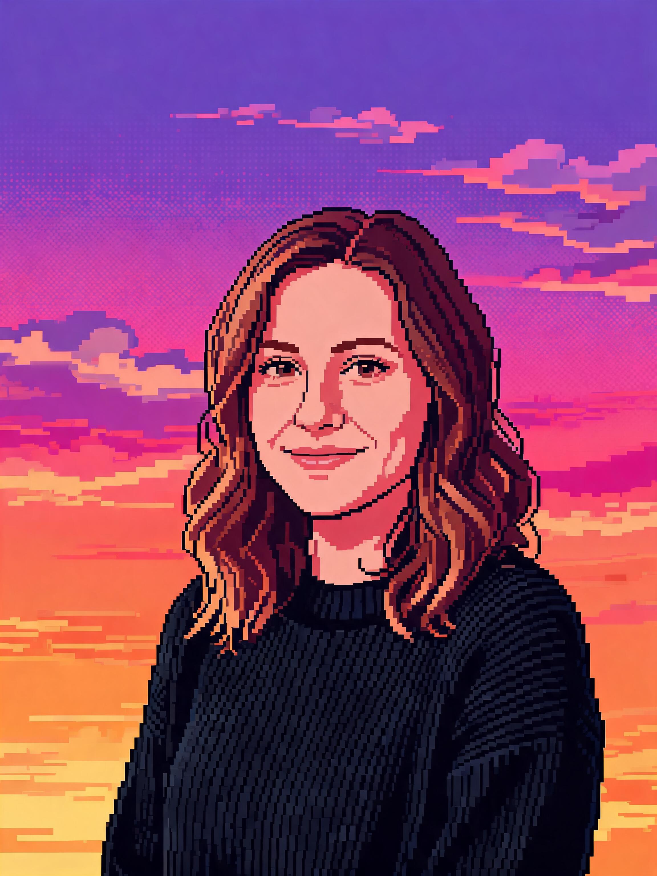 Pixel art avatar example 3