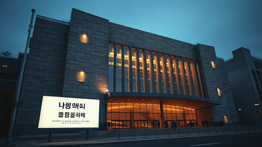 A concert hall stage prepared for a solo singer-songwriter comeback performance