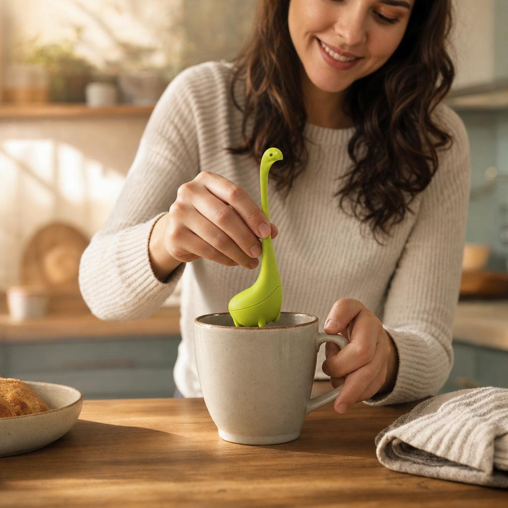 Ton diplodocus plonge dans la tasse