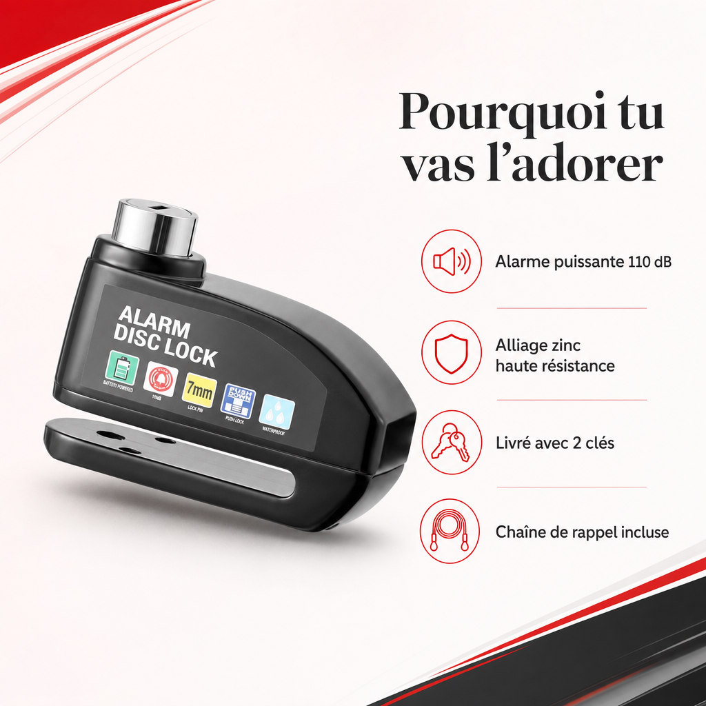 Ton antivol disque qui fait fuir les voleurs