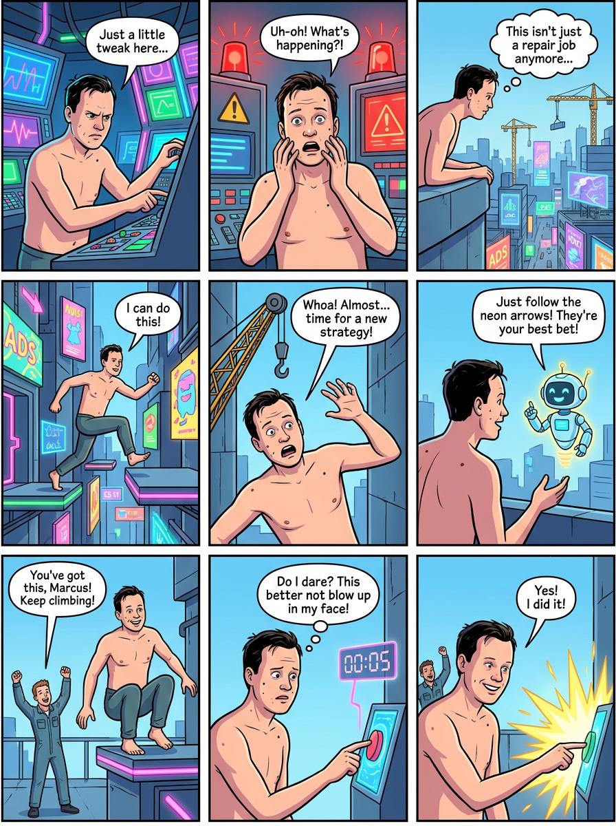 Comic story board