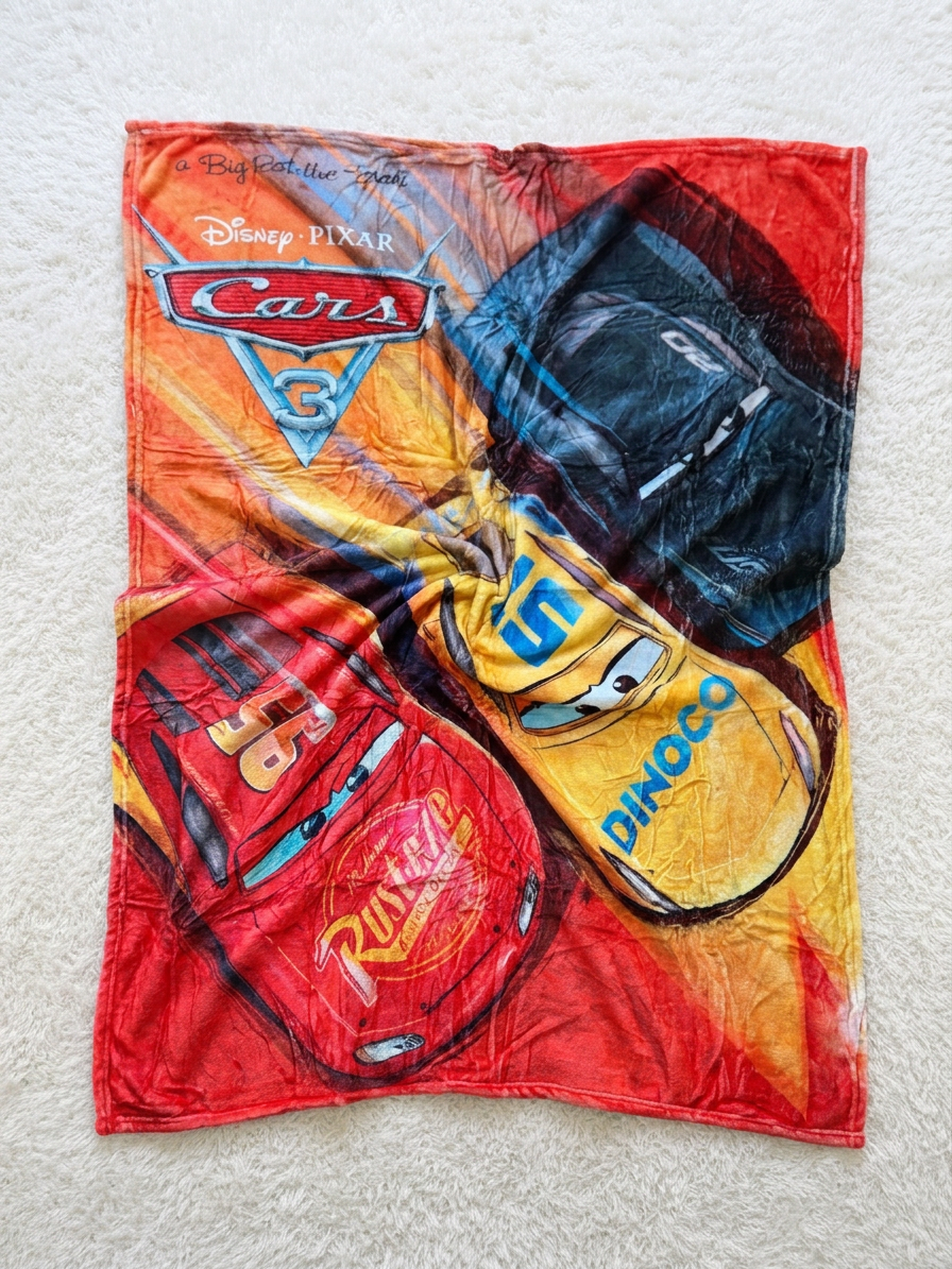 Disney Pixar Cars quilted bedspread with Lightning McQueen