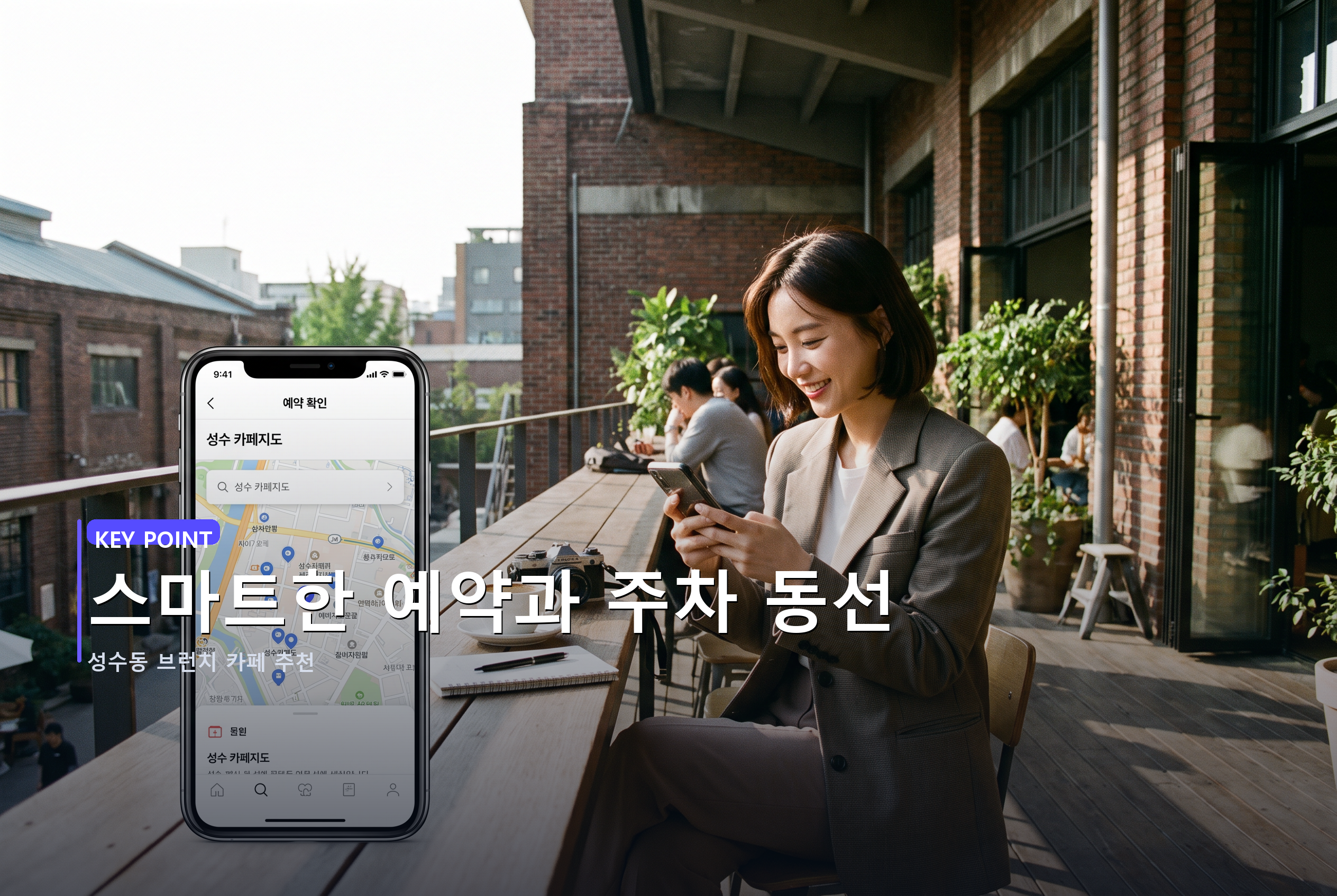 스마트한 예약과 주차 동선