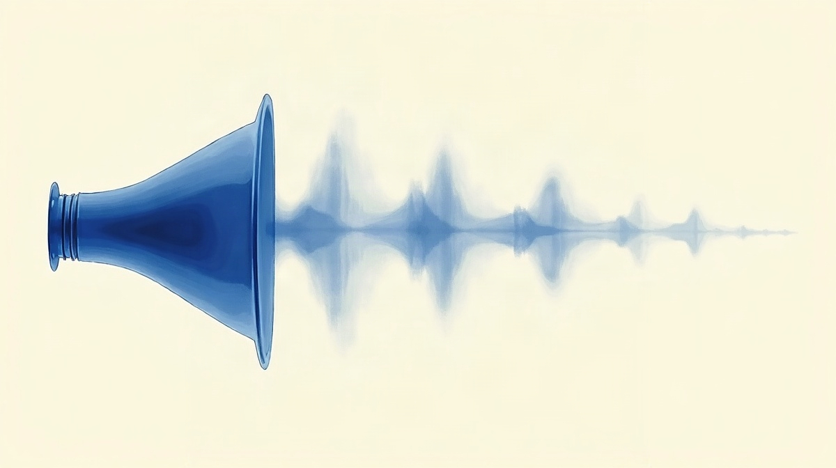 Illustration d'ondes sonores entrantes filtrées puis réparties en deux canaux