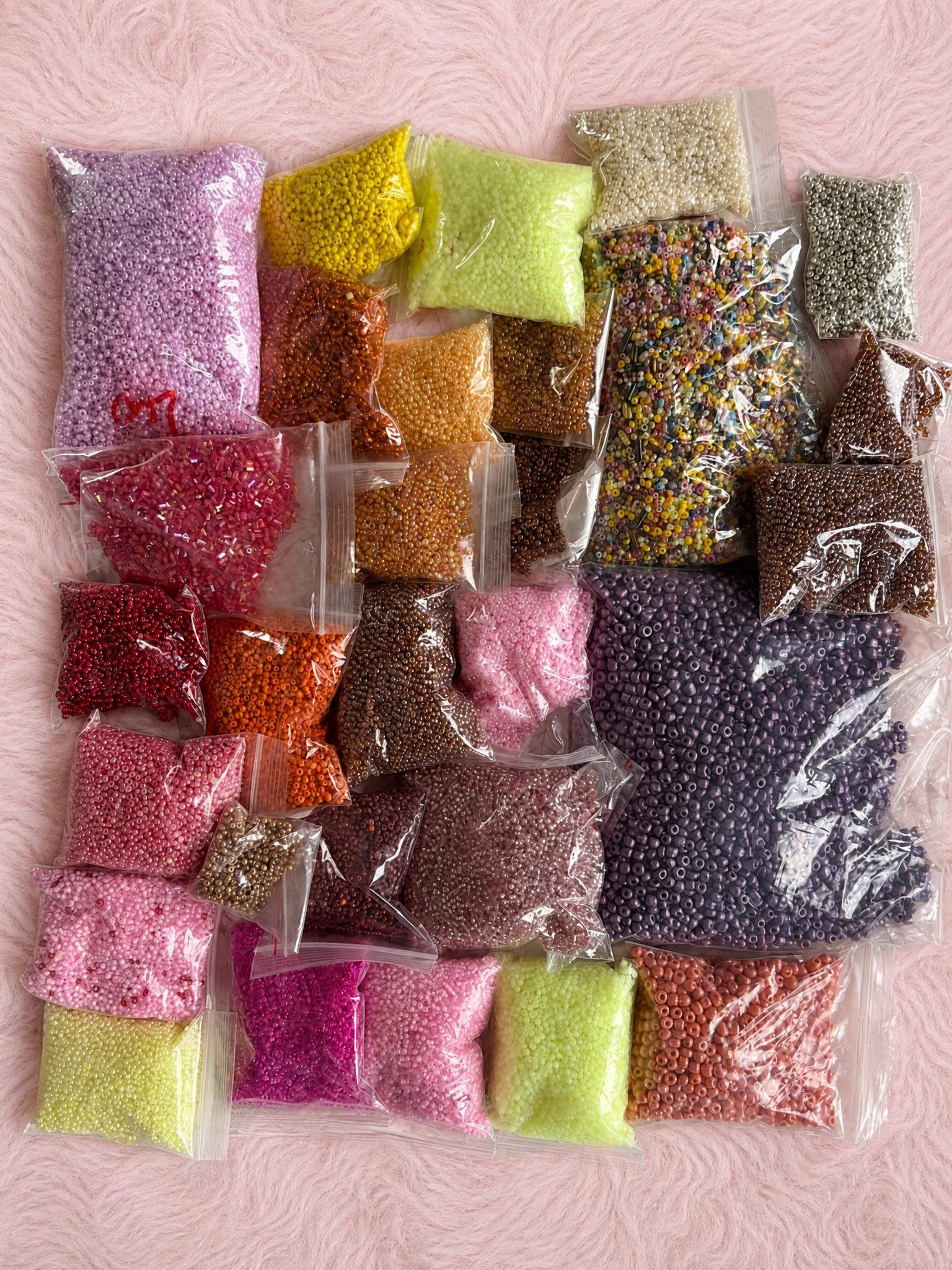 Mixed Seed Bead Craft Bundle – Colourful Jewellery Making Beads