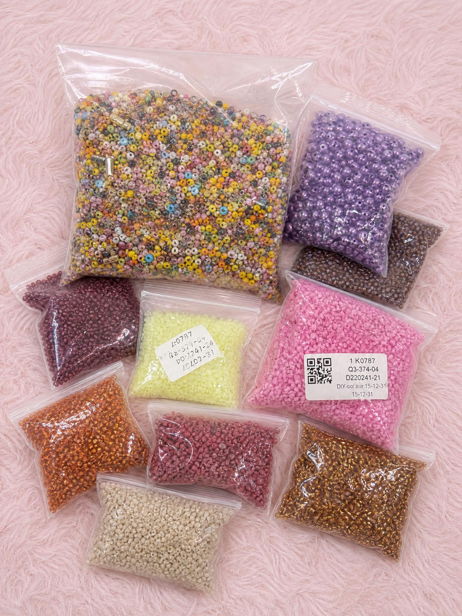 Mixed Craft Bead Assortment 1.8kg Multicolour Jewellery Making
