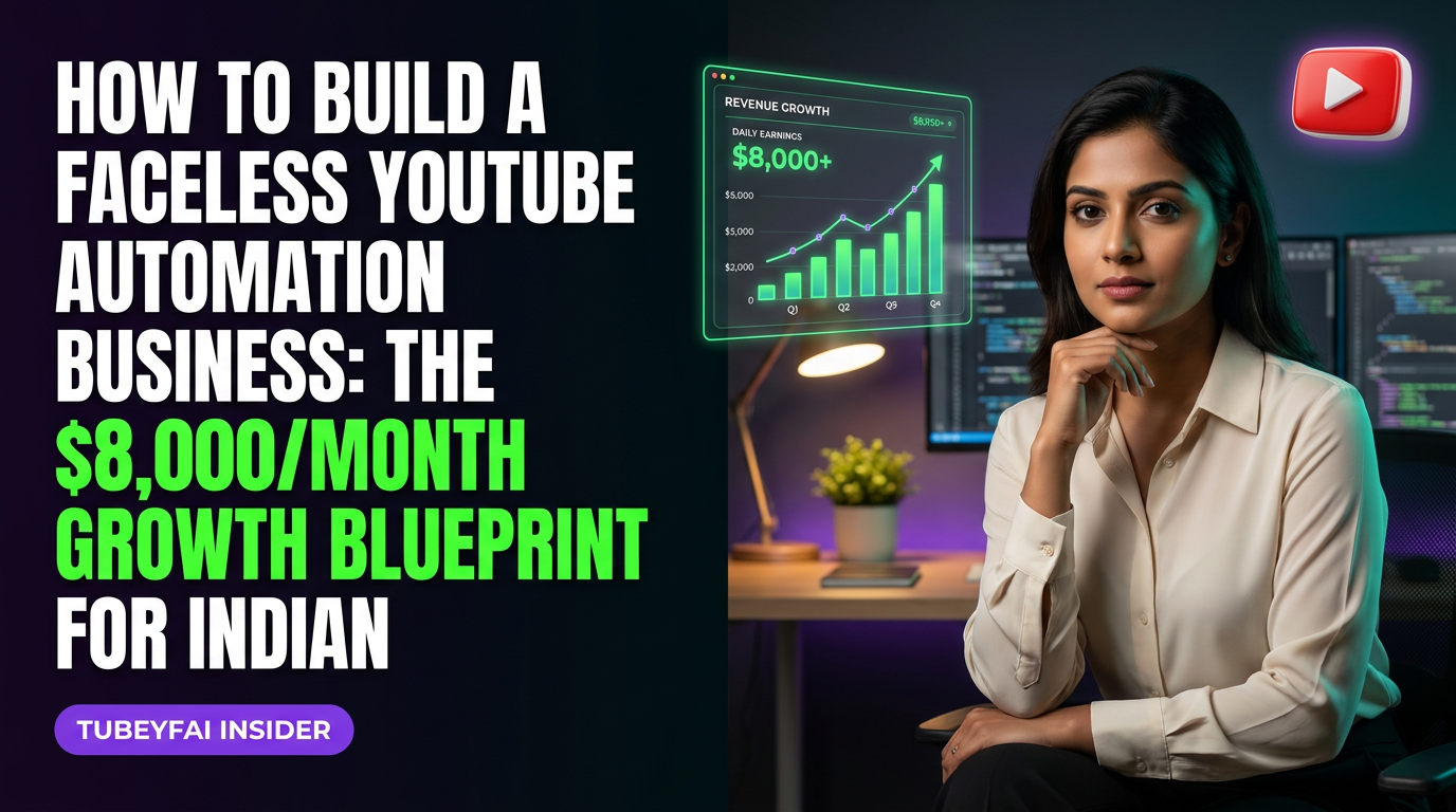 How to Build a Faceless YouTube Automation Business: the $8,000/Month Growth Blueprint for Indian