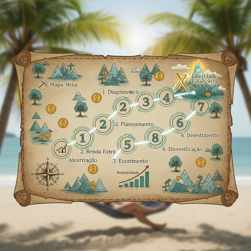 Seu Primeiro Mapa da Mina: 7 Passos para Investir e Conquistar a Liberdade Financeira! 🗺️💰
