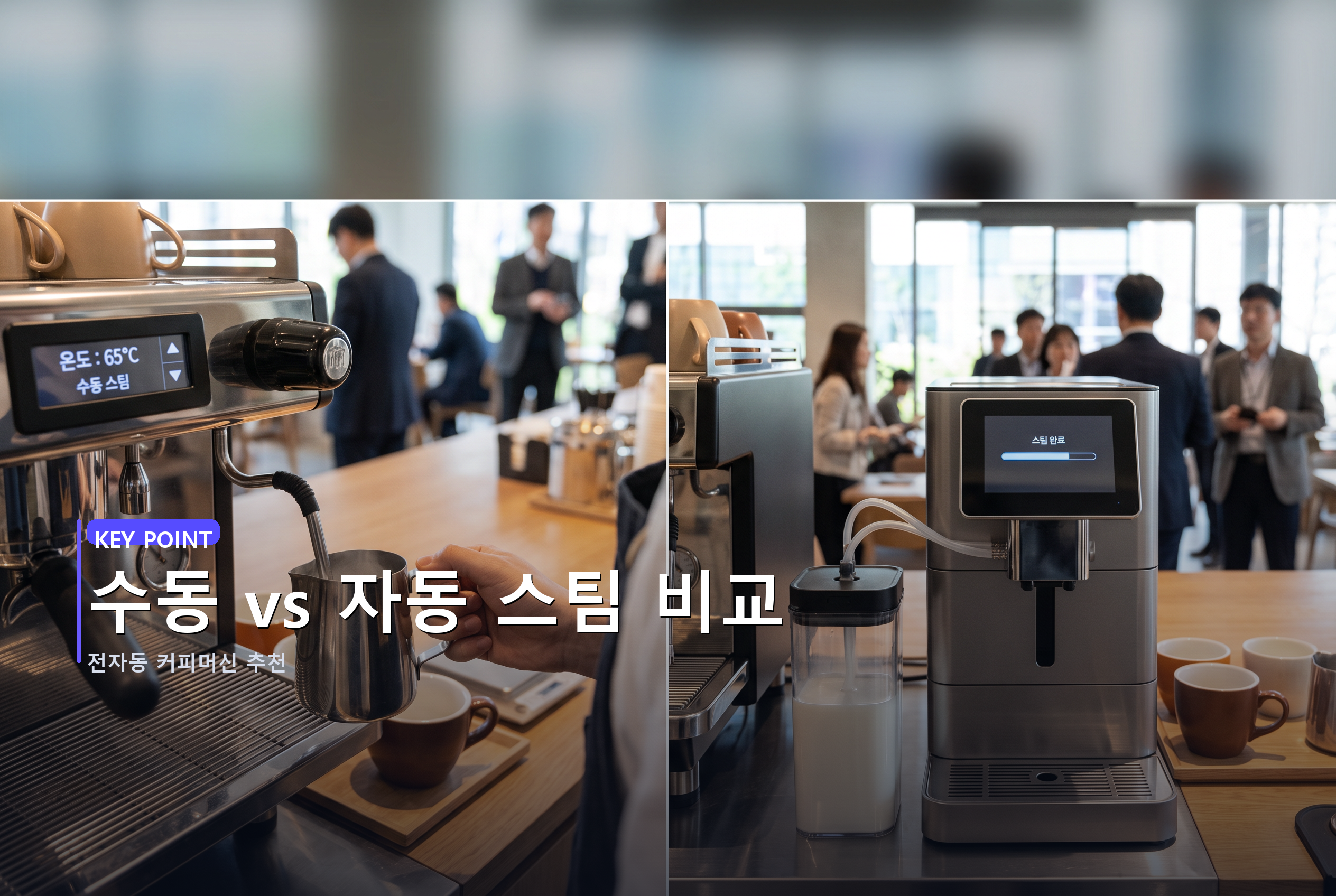 수동 vs 자동 스팀 비교