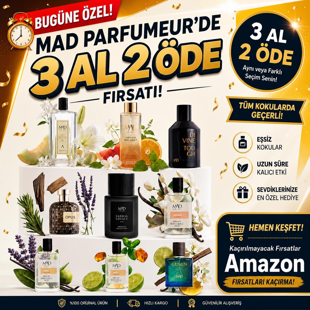 MAD PARFUMEUR'DE 3 AL 2 ÖDE FIRSATI!
