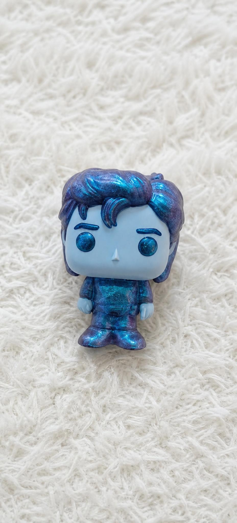 Blue-Haired Mermaid-Style Mini Collectible Figurine