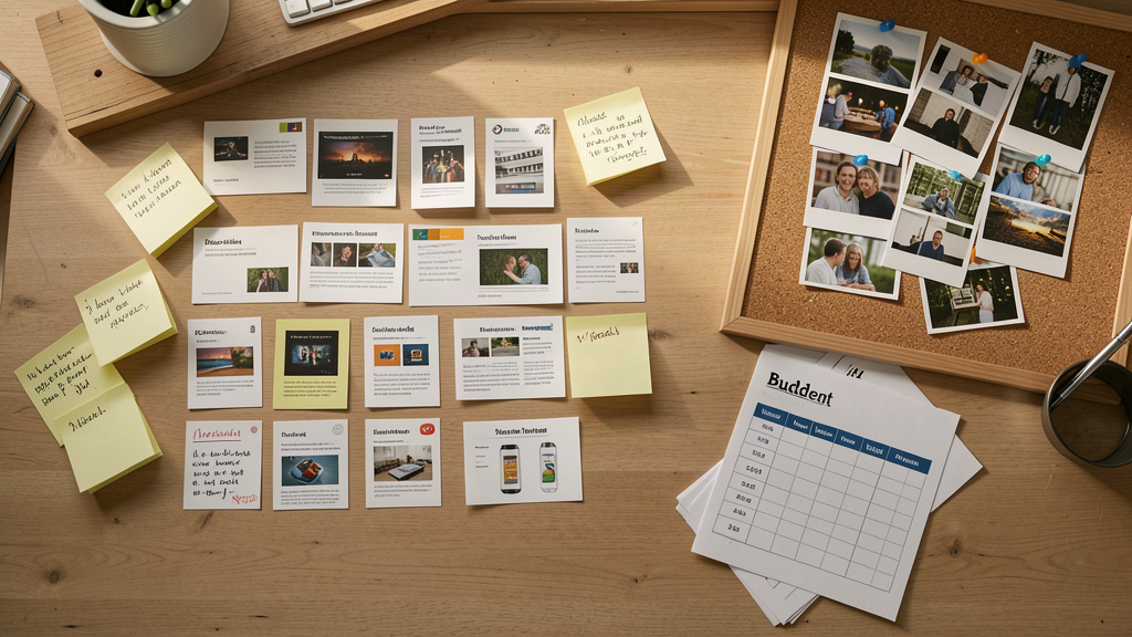 Planification d'une production vidéo produit : cartes produits et moodboard