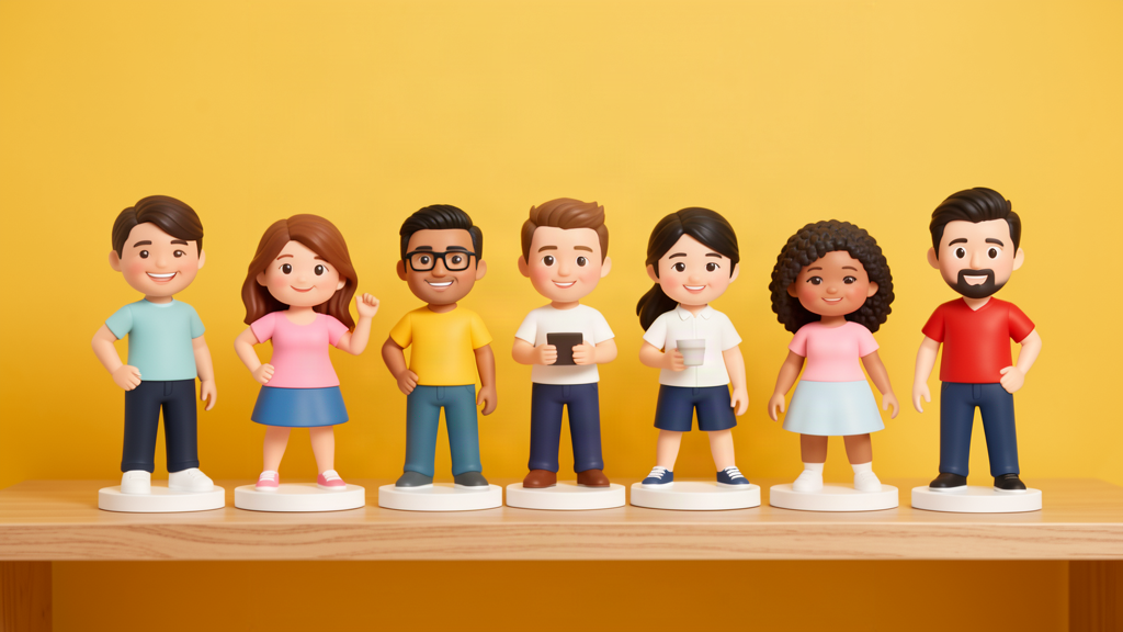 Custom 3D figurines for best friends and friend groups - OurFigure