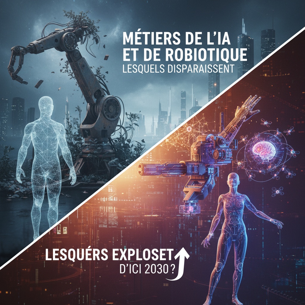 Métiers de l'IA et de la robotique : lesquels disparaissent, lesquels explosent d'ici 2030 ?